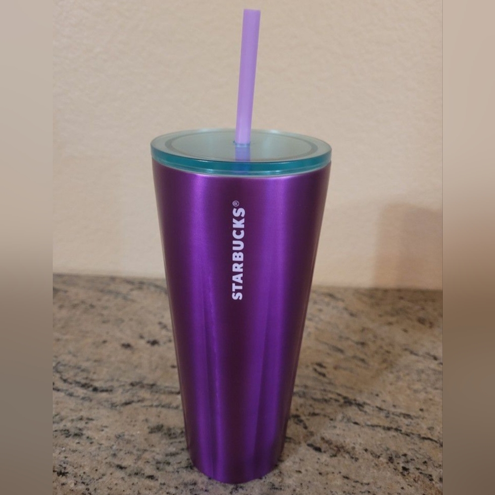 Starbucks NEW Purple Puffy Tumbler - Venti Size